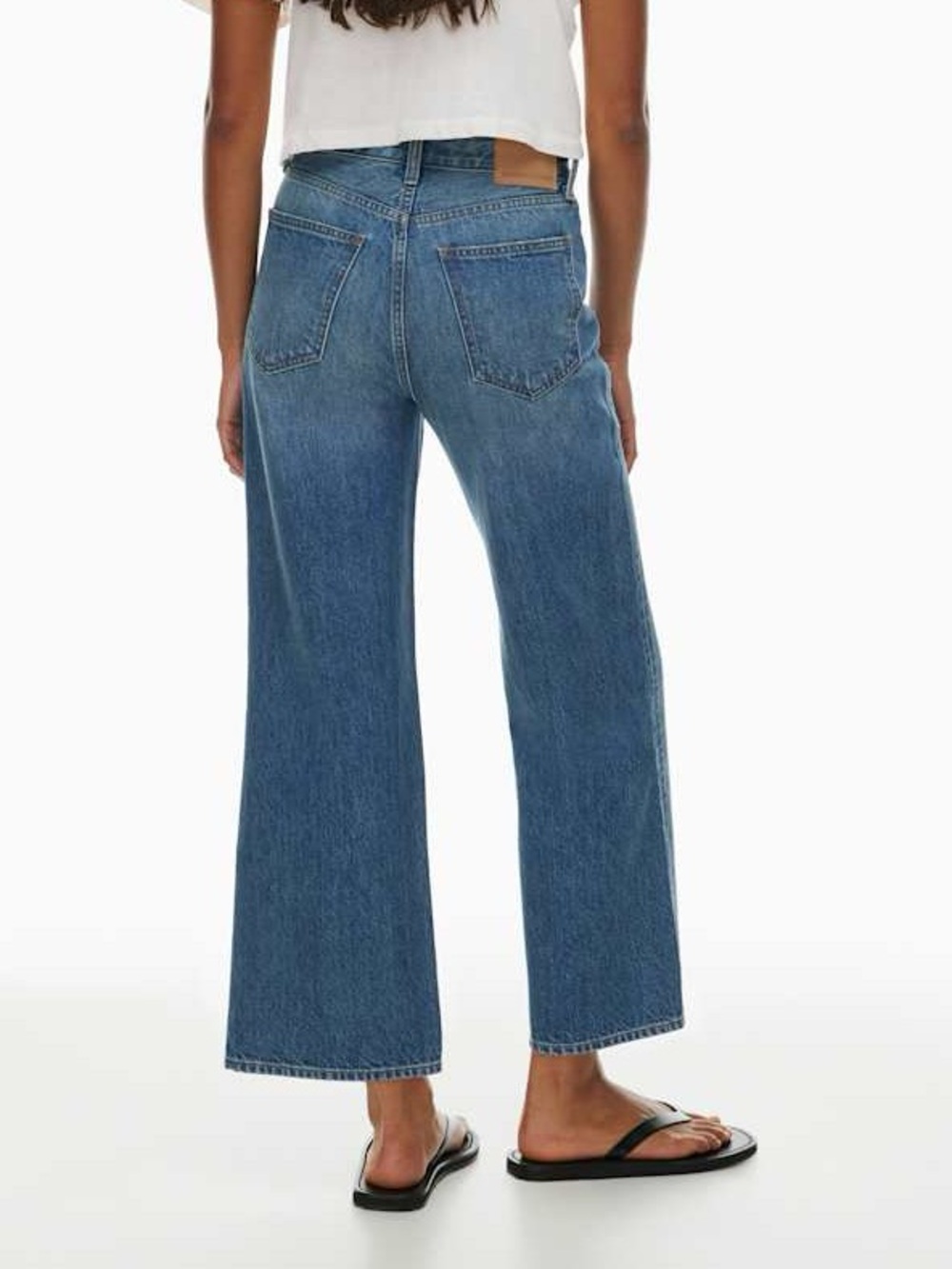 Denim Forum Farrah Hi Rise Wide Leg Jeans Aritzia Size 28